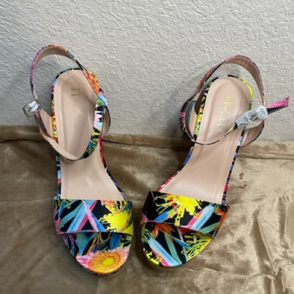 Nicole by Nicole Miller Multi / Colorful Wedges